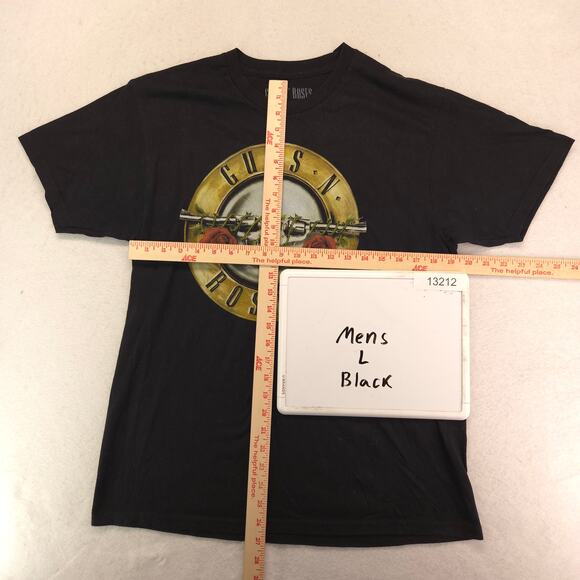 Guns N Roses Short Sleeve Graphic Band T Shirt Adult Mens Size Large L Black - Picture 5 of 9